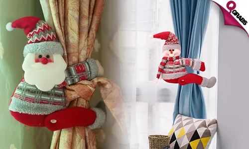 Christmas-Themed Curtain Holder!